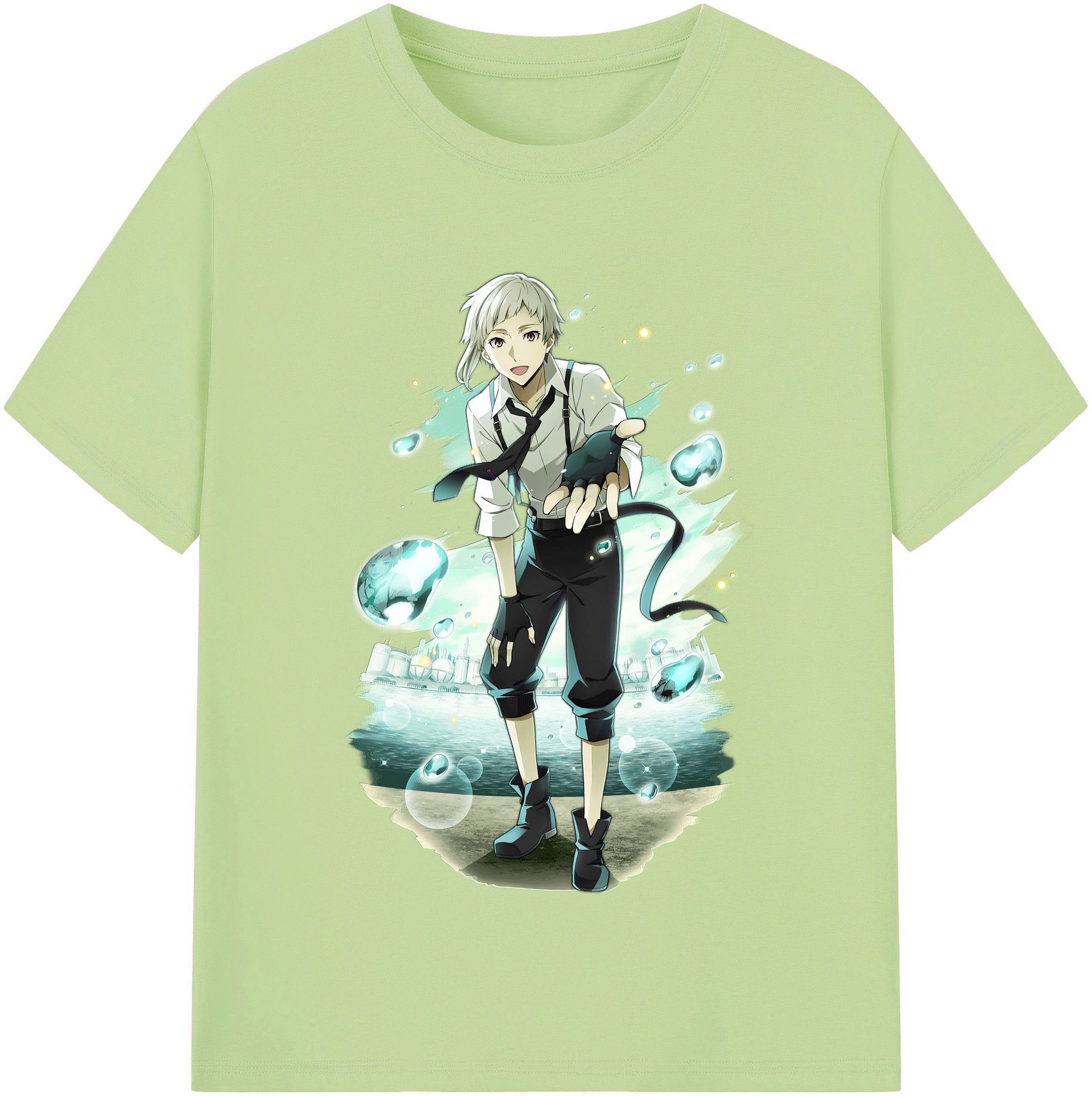 （画像用） 文豪ストレイドッグス Bungo Stray Dogs 綿100％半袖Tシャツ（フロントプリント）